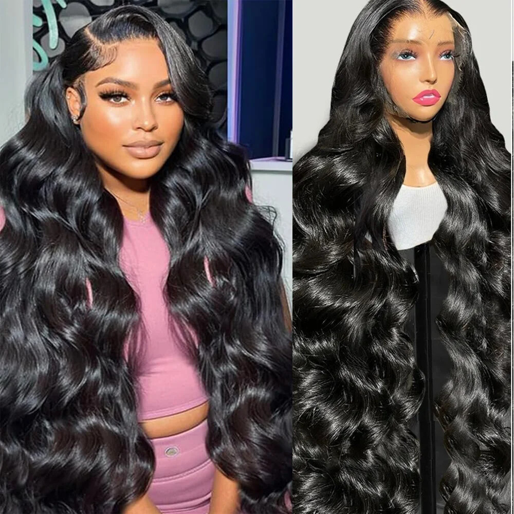 Glueless HD Brazilian Body Wave Lace Front Wig 13x4 13x6 Human Hair