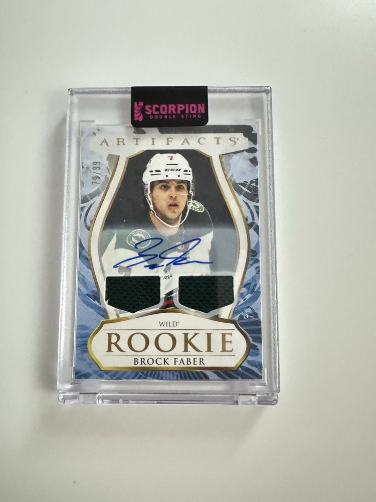 2023-24 Upper Deck Artifacts Brock Faber RPA Rookie Patch Auto /99