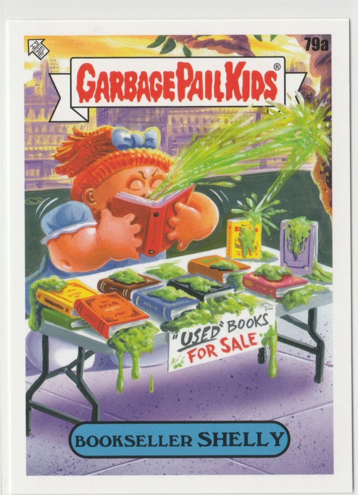 Vintage Garbage Pail Kids Bookseller Shelly #79a 2022 Book Worms GPK Card