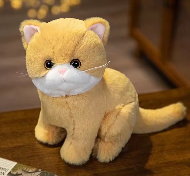 Brown Kitten Cat 10 Inch Stuffed Animal Plush Toys Toddler Doll Kids Gifts