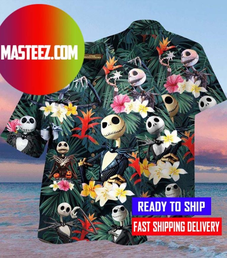 Jack Skellington Tropical 3D HAWAII SHIRT Best Price Mother Day Gift Us Size-image