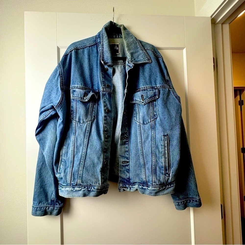 Harley-Davidson jacket large Biker Blues Denim  Blue Jean Men’s unisex moto