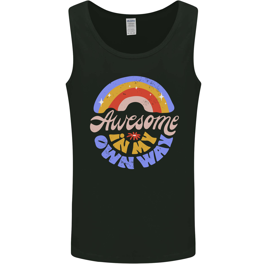 Awesome in My Own Way Different Autistic Mens Vest Tank Top