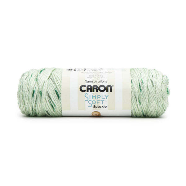 Spinrite Caron Simply Soft Speckle Yarn White Sage Pack of 1 Skein