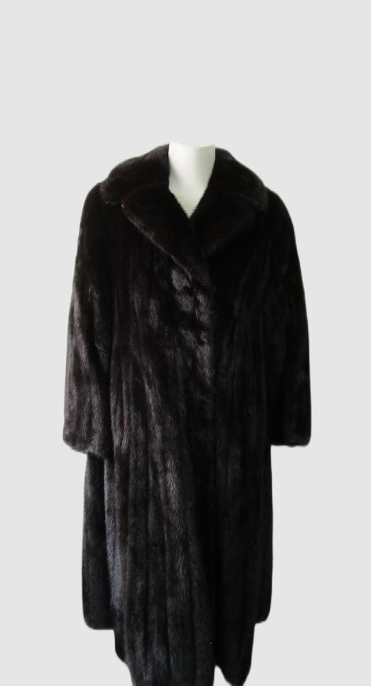 Women's Size 6 Dark Ranch Superb Mink Fur Coat
