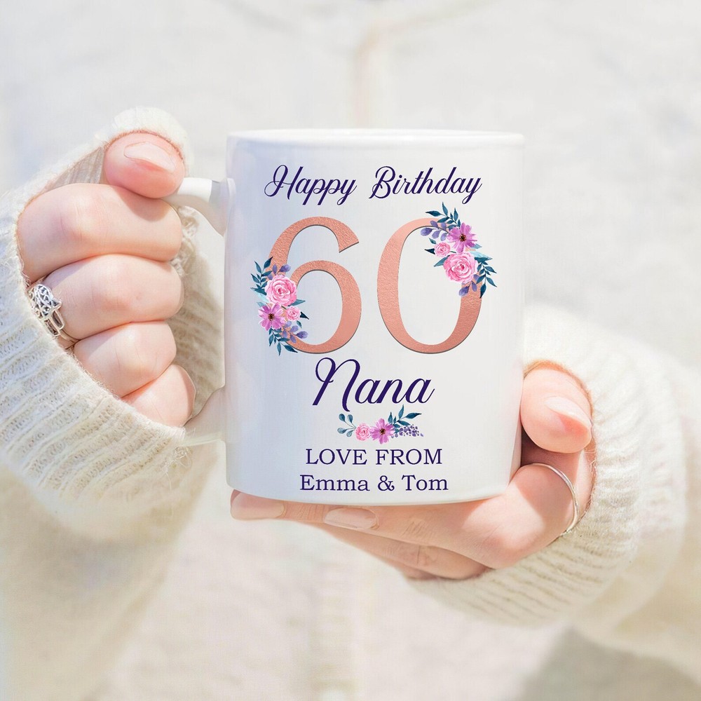 Personalized Birthday Nana Mug 60 Years Old Mug 60th Birthday Gift Since 1963