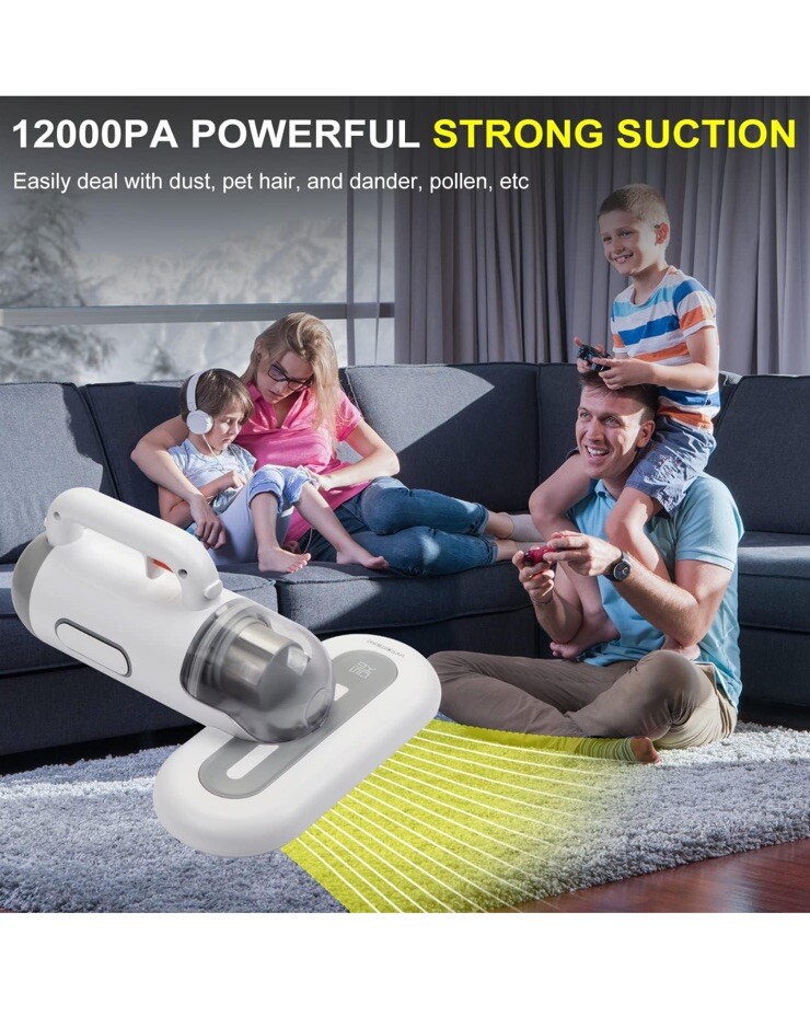 Portable Mattress Vacuum Cleaner 400W Professional Bed Vacuum Cleaner Corded Hig