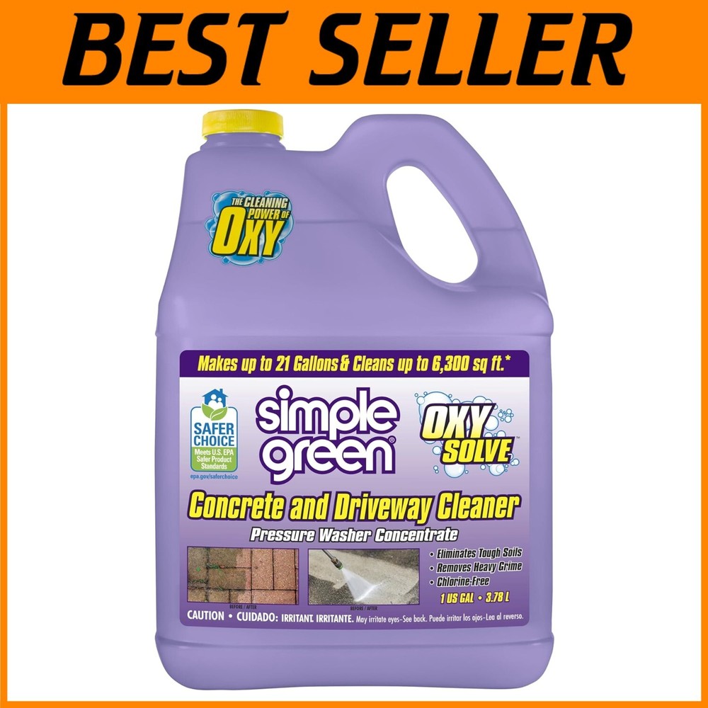 Oxy Solve 128 Fl Oz Biodegradable Pressure Washer Cleaner for Tough Stains