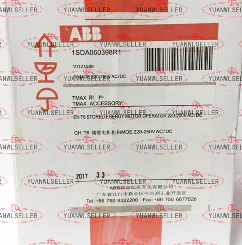 1PCS NEW ABB Energy Storage Motor Mechanism T6 MOE 220-250V AC/DC 1SDA060398R1