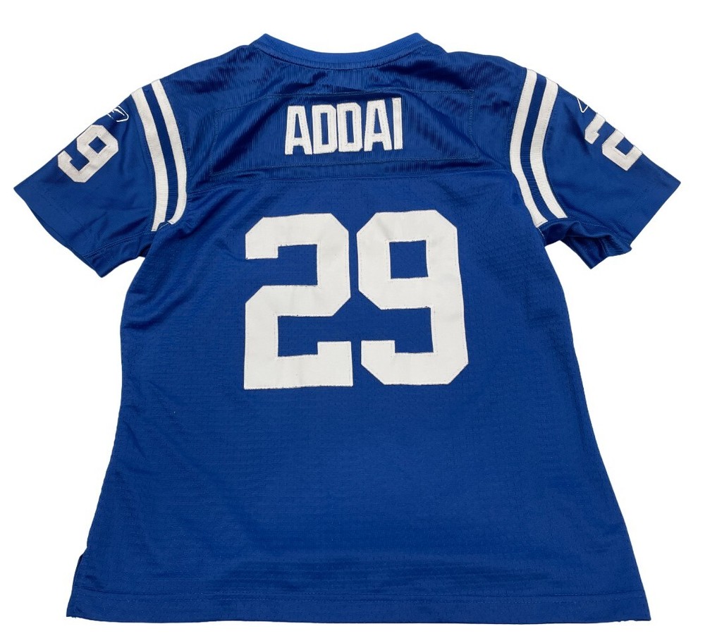 Indianapolis Colts Joseph Addai Sewn Reebok NFL Jersey Youth Boys M 10-12