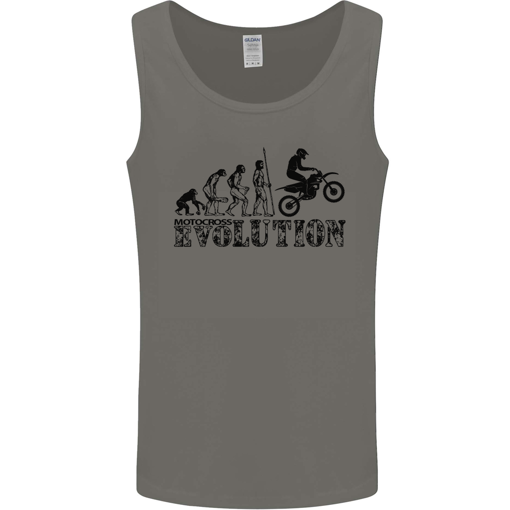 Evolution of Motorcycle Motorbike Biker Mens Vest Tank Top