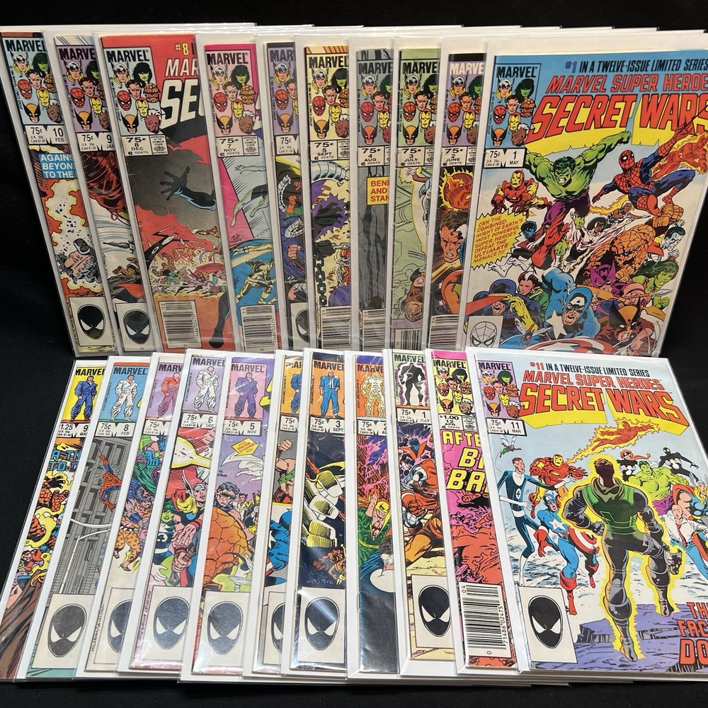 Marvel Super Heroes Secret Wars 1 & 2 #1-12 & #1-9 - Low / Mid Grade Copies