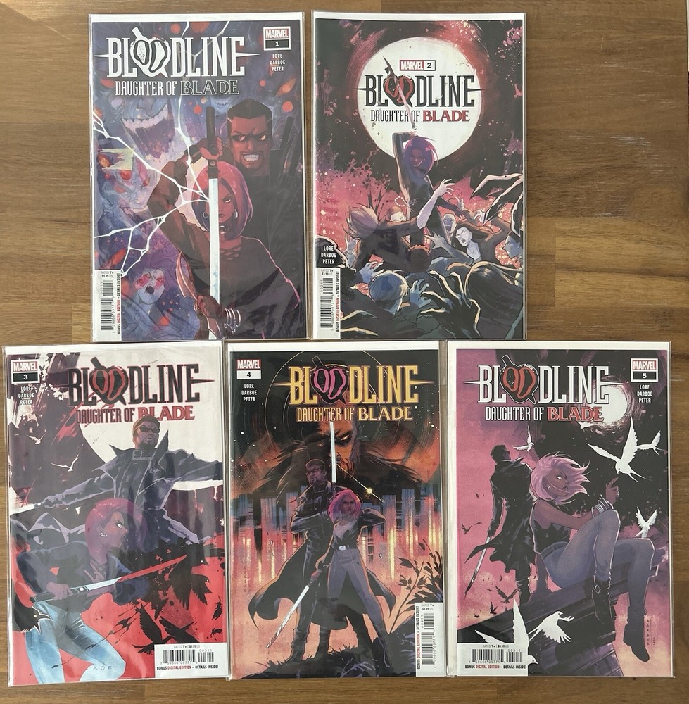 Bloodline: Daughter of Blade #1-5 VF/NM and Higher Grades Complete Set Marvel