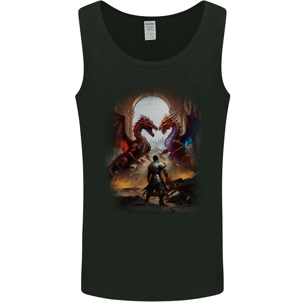Fantasy Dragons Mens Vest Tank Top