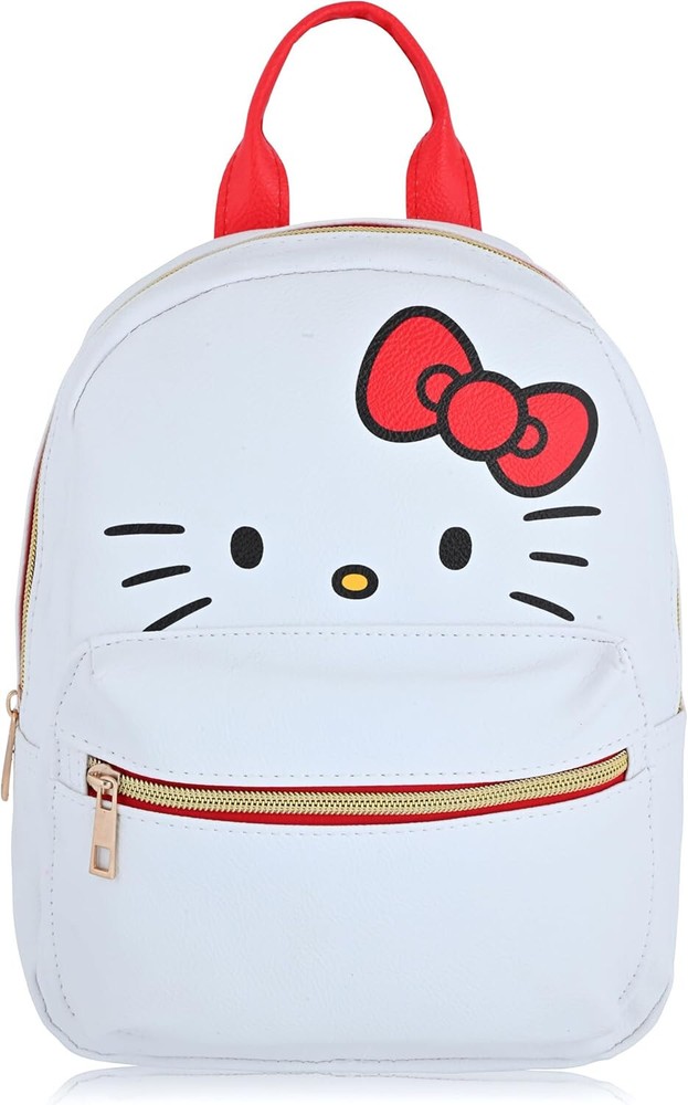Mini Backpack Deluxe - Hello Kitty White Face PU Leather 10