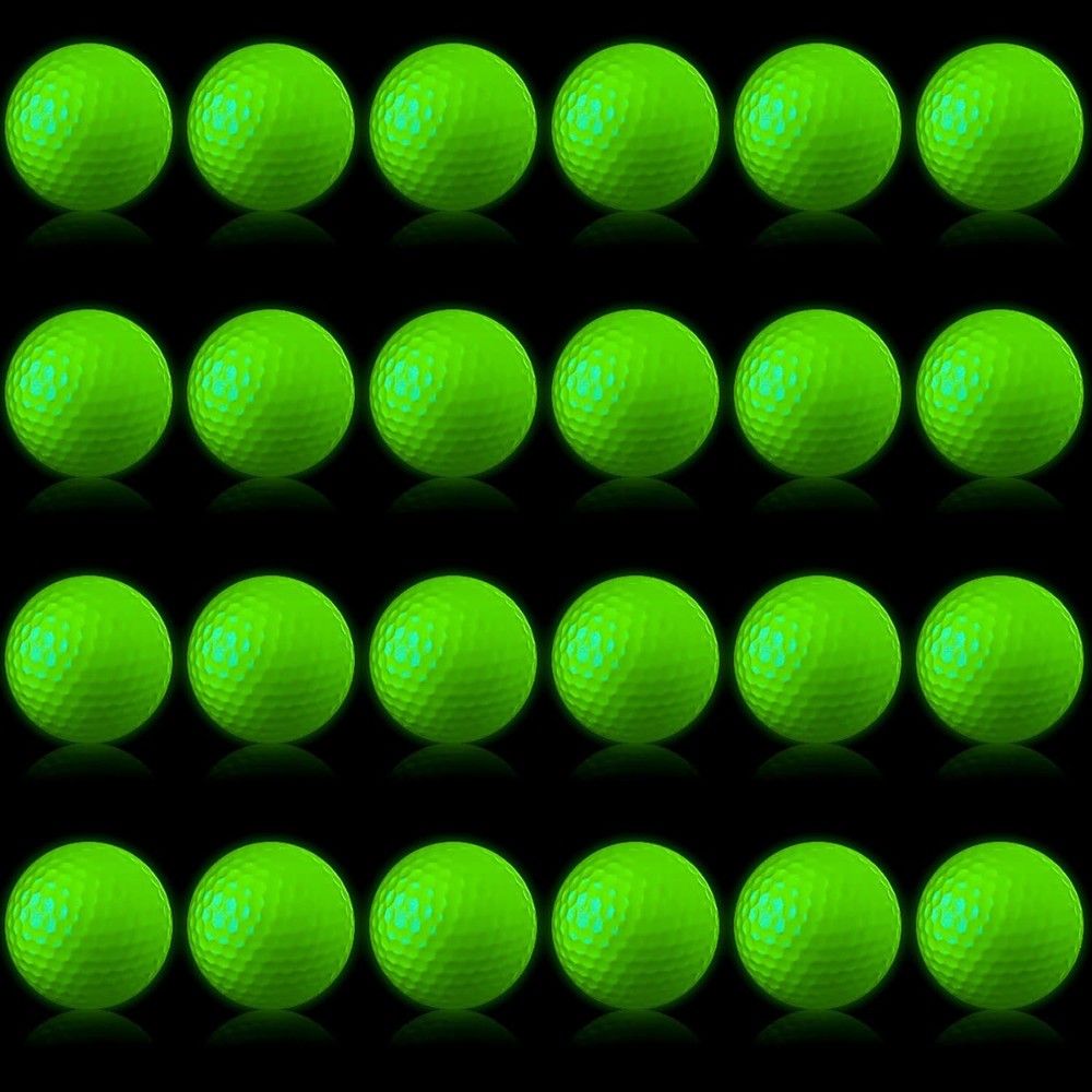 Deekin Glow Golf Balls for Night Sports in The Dark fluorescent green