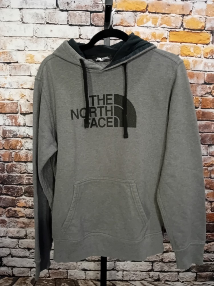 The North Face Sweater Men's Small Hoodie Half Dome Pullover Hooded Gray