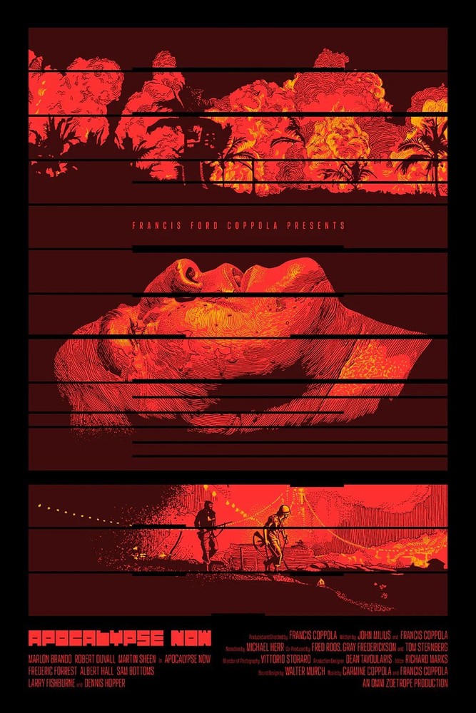 Apocalypse Now by Alberto Russo 82/140 24” x 36” Screen Print Movie Art Poster