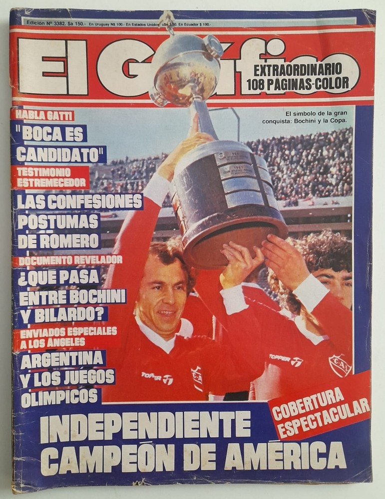 INDEPENDIENTE Libertadores America 1984 Champion vs Gremio - Magazine