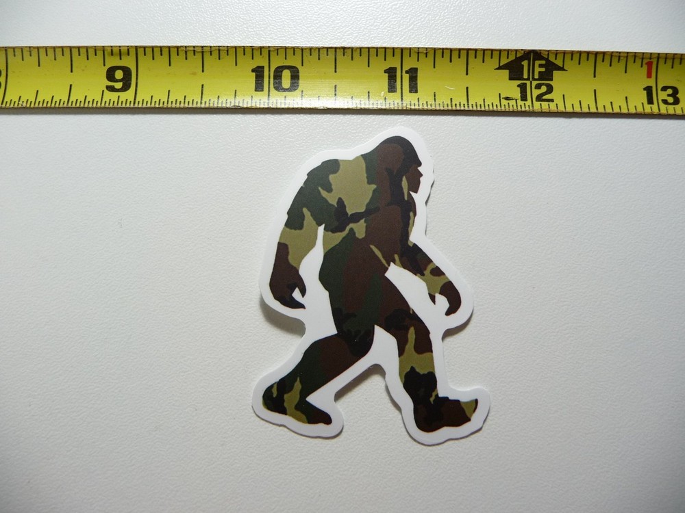 BIGFOOT SASQUATCH CAMOUFLAGE DECAL STICKER FUNNY ANIMAL EXIST