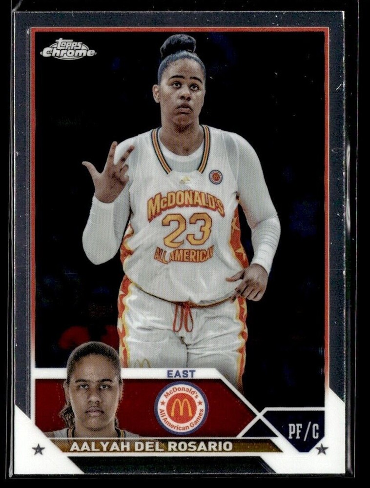 2023-24 TOPPS CHROME MCDONALD'S ALL AMERICAN AALYAH DEL ROSARIO MCDONALD'S #27