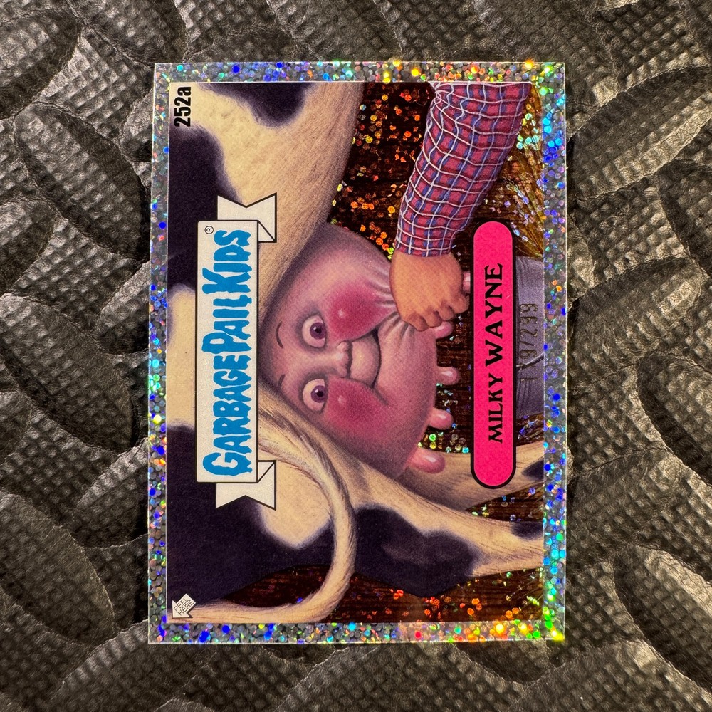 GARBAGE PAIL KIDS 2025 CHROME 7 252A MILKY WAYNE SPARKLE REFRACTOR 179/299