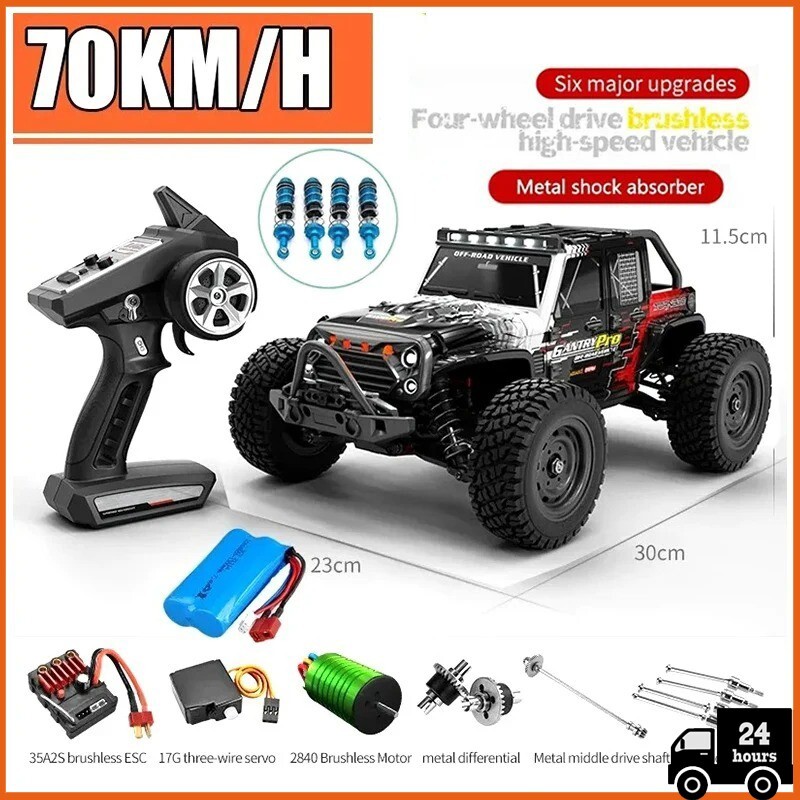 16103PRO 1:16 4WD RC Monster Truck - 70KM/H High-Speed Drift Remote Control Car