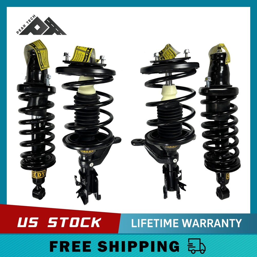 Front Rear Struts for 01-03 Acura EL &Civic 01-02 Coupe Sedan No Si 03-05 Hybrid