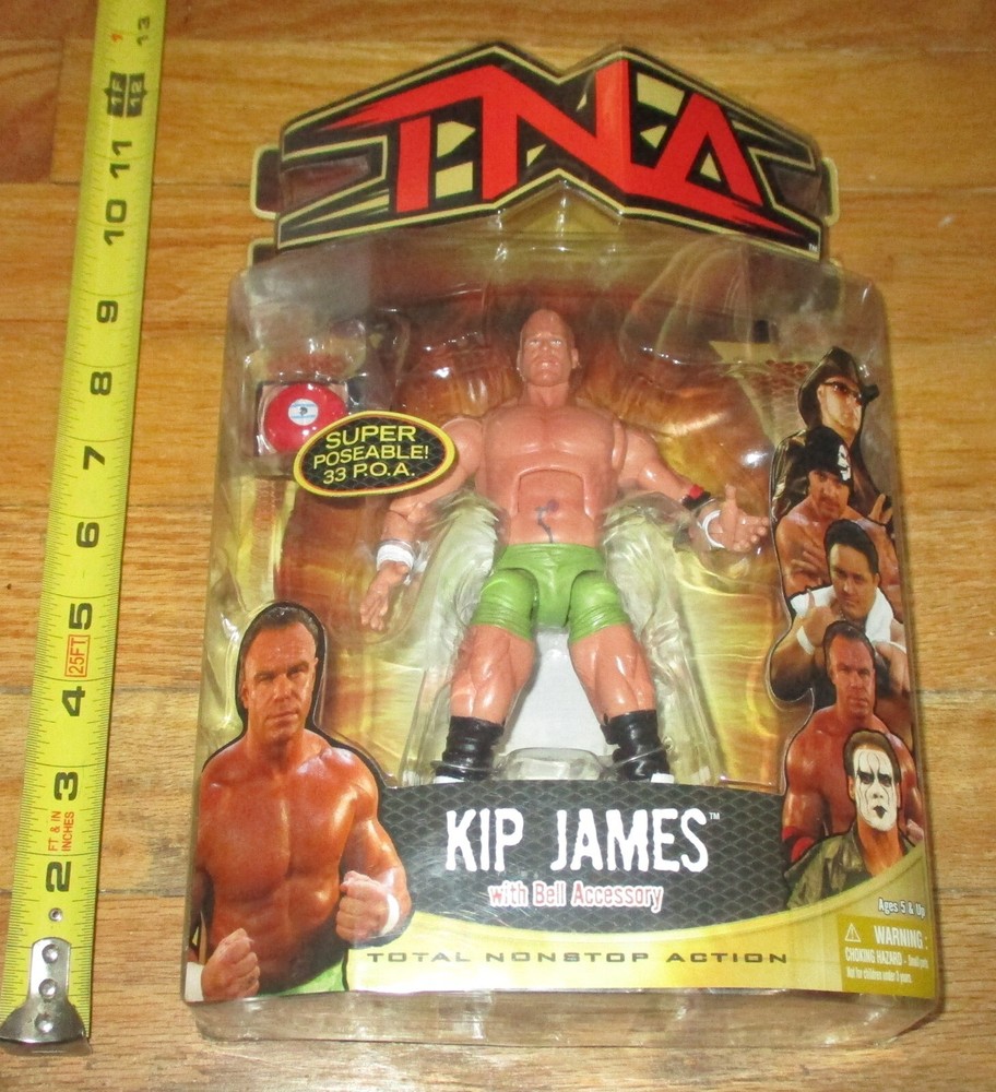 NWA TNA Impact Series 5 Kip James Wrestling Figure Billy Gunn AEW WWE Green