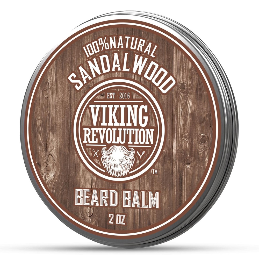 Viking Revolution Sandalwood Beard Balm for Softness and Control