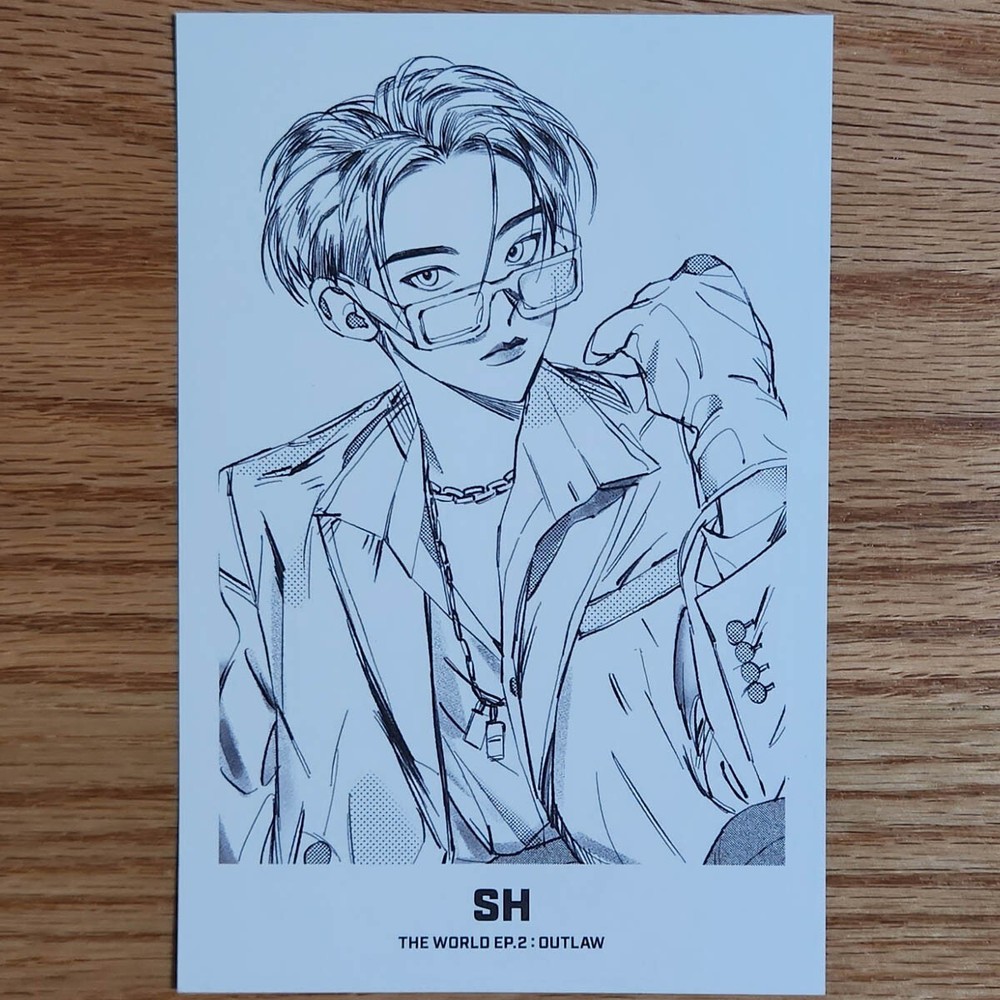 Seong Hwa Official Partner Card Ateez The World Ep.2 Outlaw Kpop Genuine
