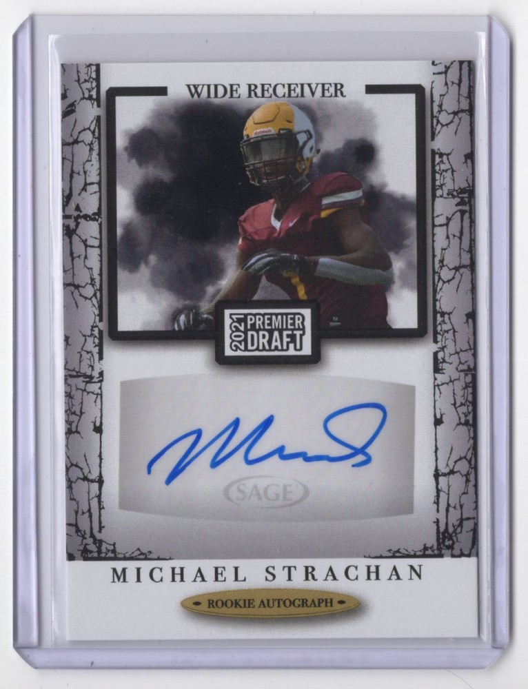 2021 SAGE Premier Draft Autographs Michael Strachan Rookie Auto Charleston
