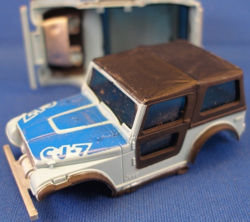 1pc 1980 Aurora AFX MT G+ Wide HO Jeep Renegade CJ-7 BODY ONLY Blue 1962 UNUSED