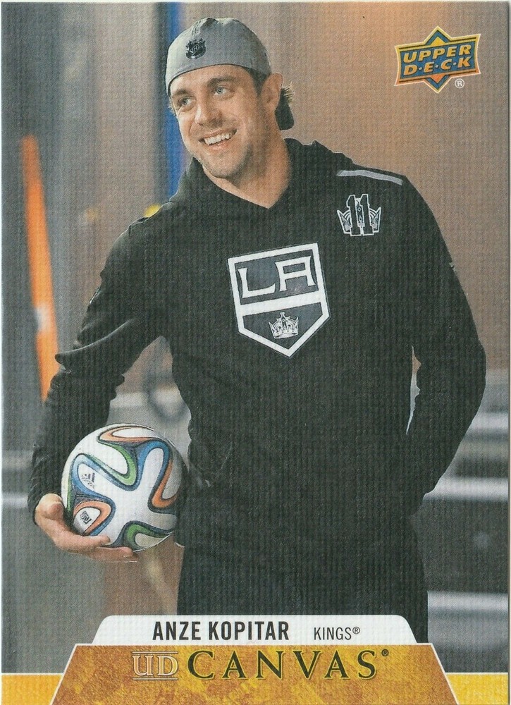 Anze Kopitar 2020-21 Upper Deck Series 1 UD Canvas C39 Los Angeles Kings Hockey Card