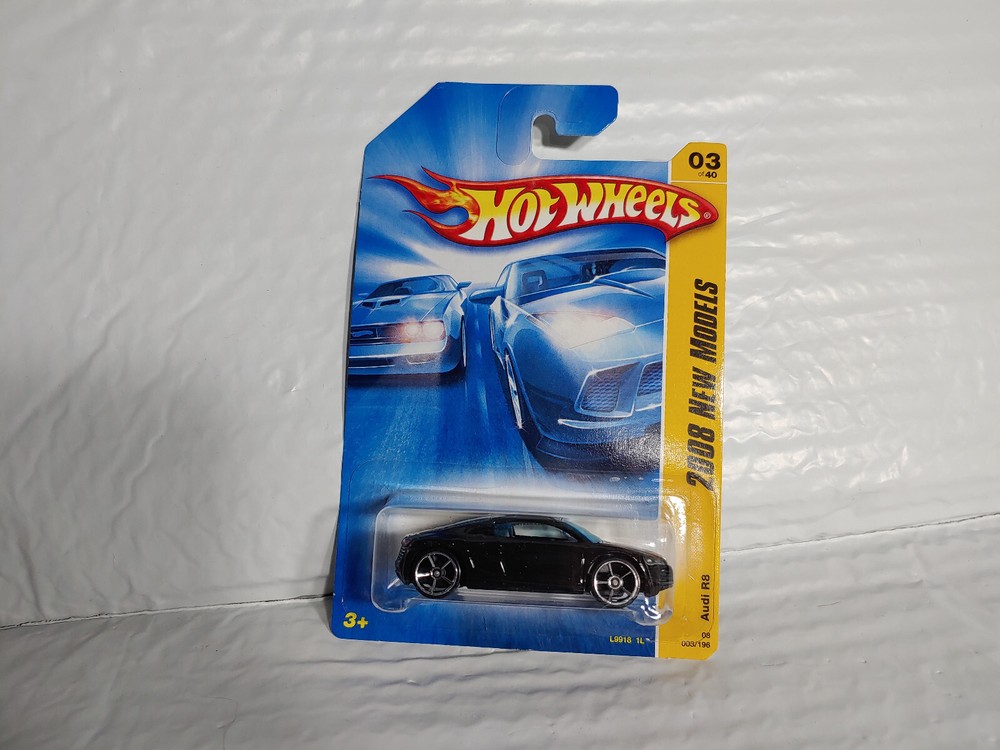 2007 Hot Wheels HW Audi A8 2008 New Models Black With PR5 Wheels 3\40 3\196