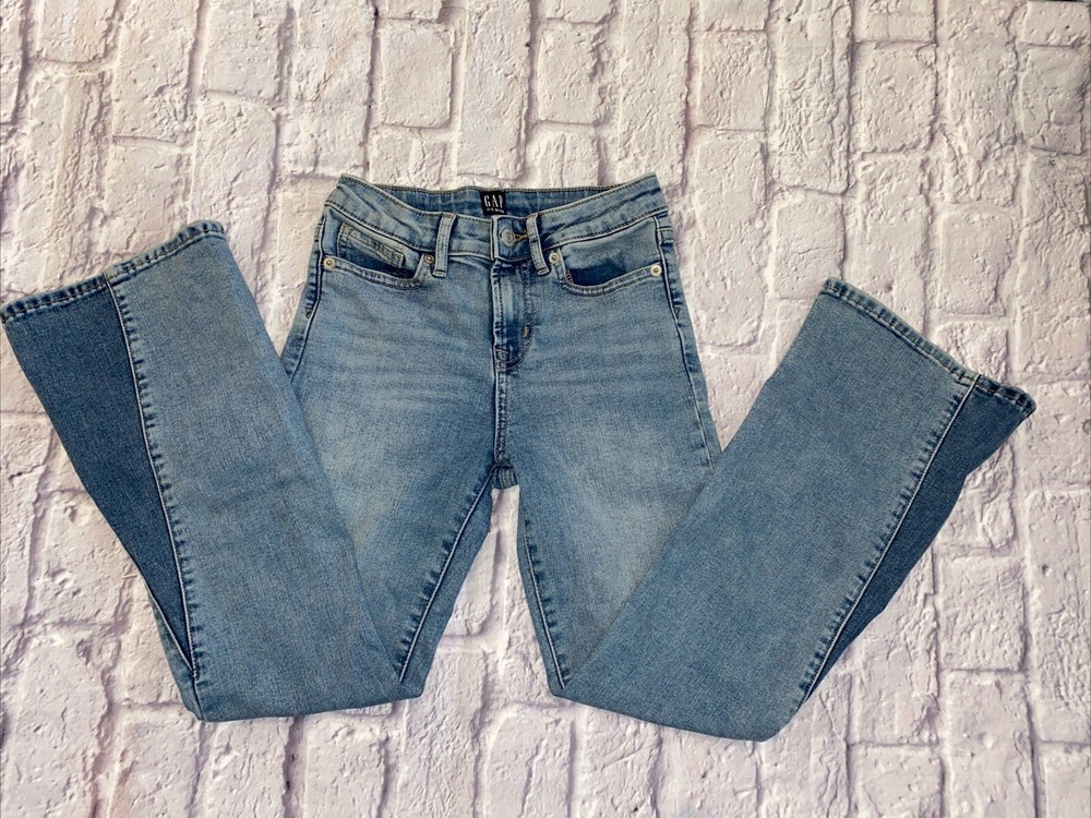 Gap Denim Size:10 70’s Flare Girls Jeans Lightwash Cute Fun School Boho Sheek
