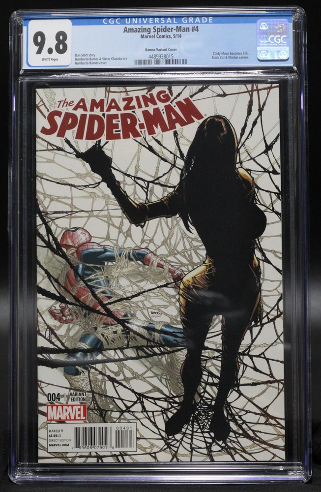 Amazing Spider-Man #4 Humberto Ramos 1:10 Silk Variant CGC 9.8