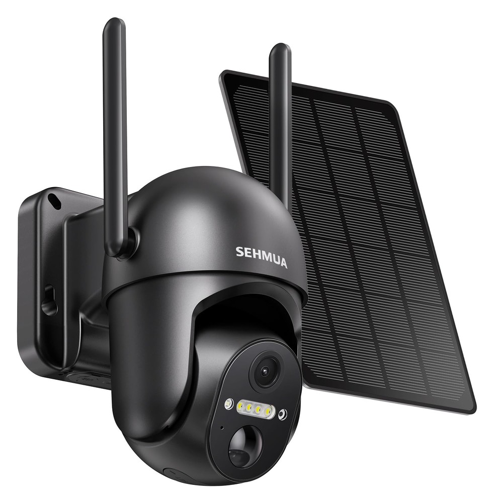 Wireless 2K Solar Outdoor Security Cameras with 360° View Battery-Powered
