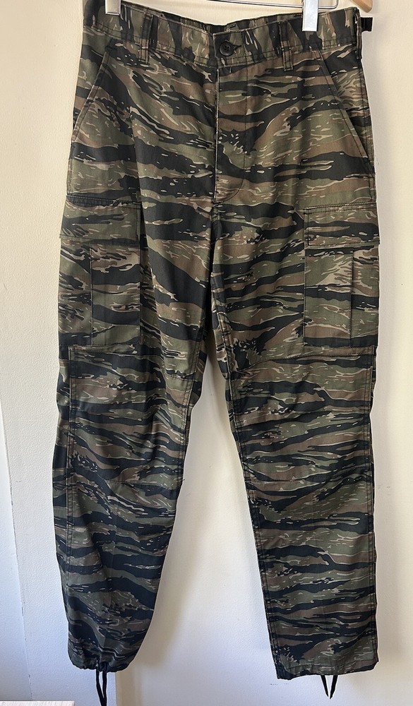 ROTHCO BDU Pants Mens Small Adjustable  Woodland Camo Army  Cargo Comba