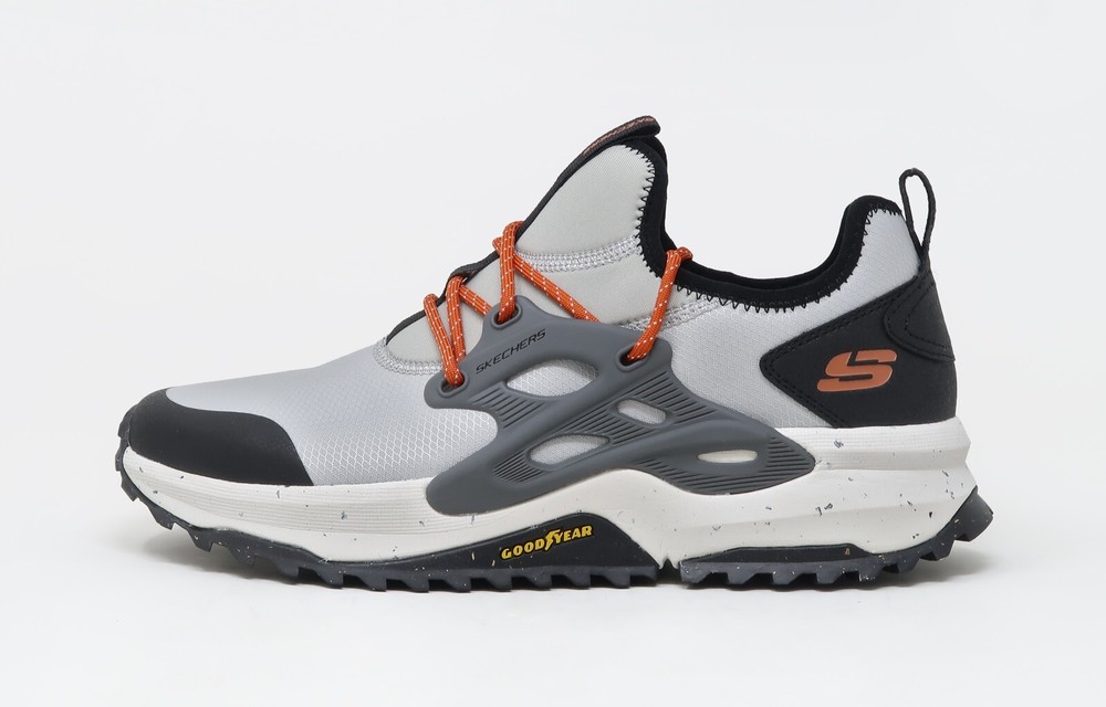 Skechers Bionic Trail Up Cycle Light Gray Mens Hiking Sneakers