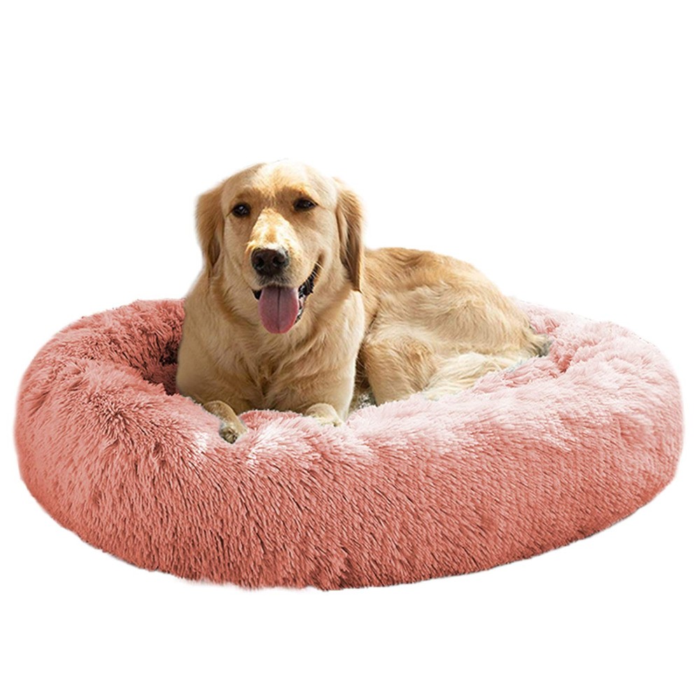 Calming Dog Bed (S/M/L/XL) for Medium and Large Dogs Comfortable Pet Bed Faux...