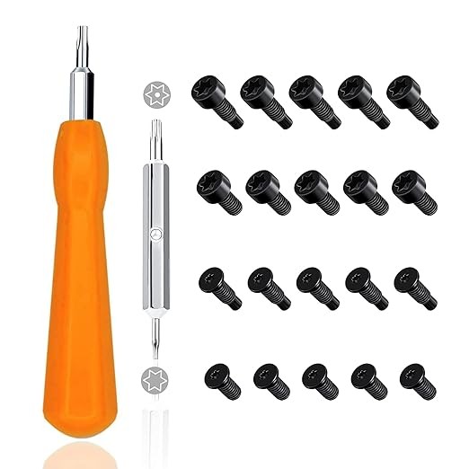 Replacement Screws for Doorbell - Orange Screwdriver T6 T15 & + 20Pcs Orange