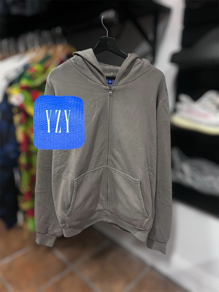 Yzy Gap - Light Grey Zip Up Hoodie - Size XL - Brand New - Unreleased - Thick -