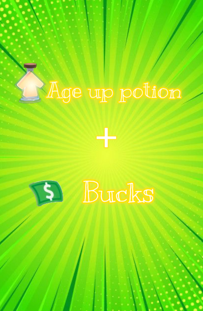 Age Up Potions + Bucks | Adopt From Me!