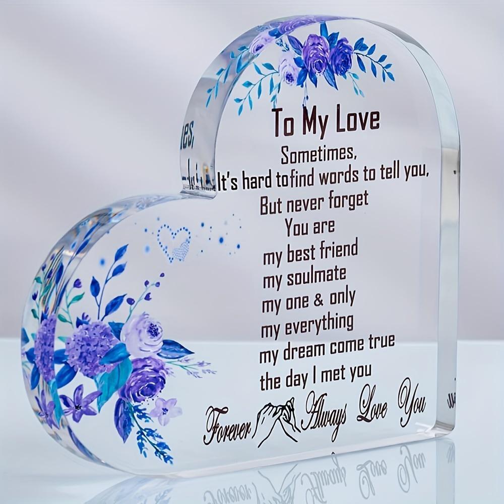 Figurine Heart Gift Plastic Multicolor Small Carved Romantic Adults Home Decor