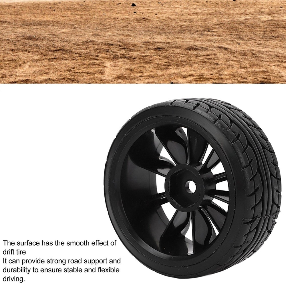 4PCS Hard Drift Tires for Tamiya TT02 1/10 On-Road RC Cars