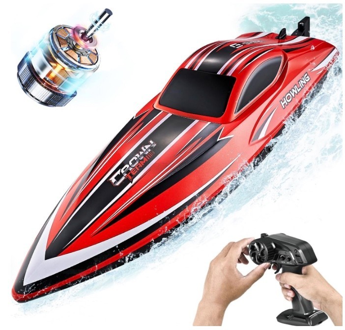 Bezgar HJ818PRO 16in Brushless RC Boat 55kph High Speed Open Box