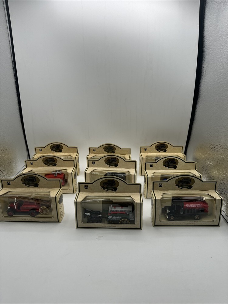 Chevron Commemorative Models Lot of 9  Die Cast Metal Replicas with Box (L5)