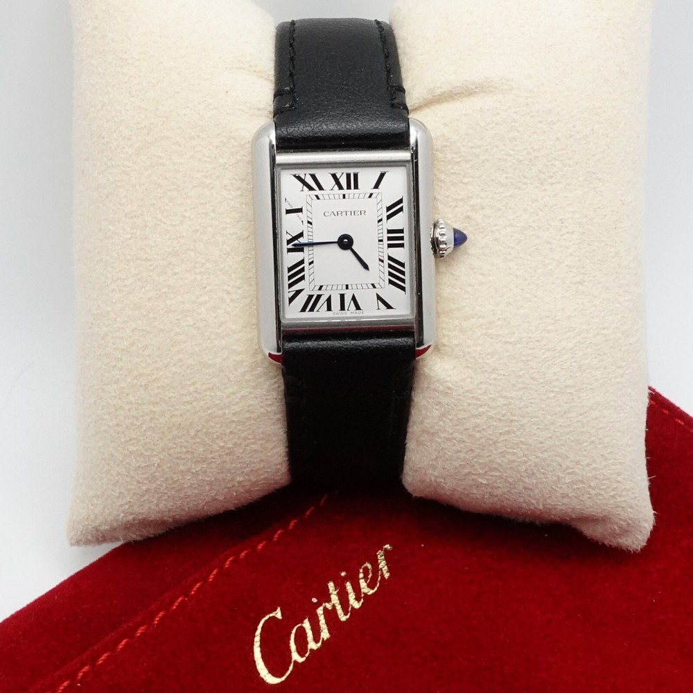 Cartier Tank Must De Cartier WSTA0060 Solarbeat Watch - 29.5 x 22mm with Pouch