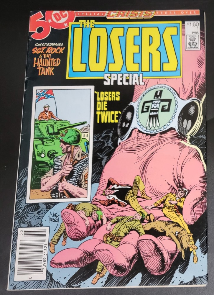 Losers Special (1985) #1 Canadian $1.60 Price Variant Joe Kubert Cover X-Over FN